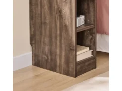 SoBuy Nachttisch Schmal Beistelltisch mit Schublade und 2 Ablage FBT111-SN