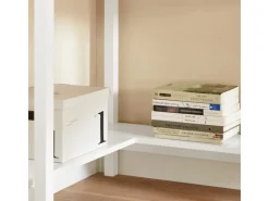 SoBuy Holzregale|Regal Weiß^Schreibtisch mit Ablage Arbeitszimmer MDF Weiß FWT31-W