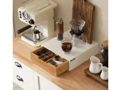 SoBuy Aufbewahrung^Schubladenbox Aufbewahrungsbox Schreibtischorganizer 30×10×31cm FRG179-WN