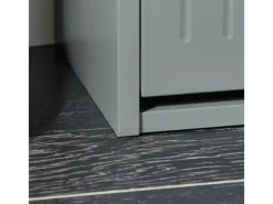 SoBuy Schuhbank Schmal mit Klappe Garderobenbank mit Sitzkissen FSR98-L-HG