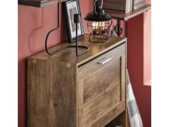 SoBuy Schuhkipper Schuhschrank mit 3 Klappen Schuhkommode FSR137-L-F