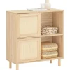 SoBuy Sideboards|Kommode^Sideboard Kommode Küchenschrank Flurschrank Lowboard Natur FSB87-N