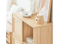 SoBuy Sideboards|Kommode^Sideboard Kommode Küchenschrank Flurschrank Lowboard Natur FSB87-N