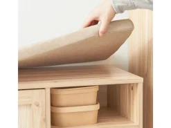 SoBuy Sitzbank mit Stauraum Schuhbank Schuhregal Natur FSR163-N