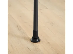 SoBuy Teleskop Kleiderständer mit 3 Kleiderstange und 2 Ablagen Garderobenständer FRG34-II-SCH