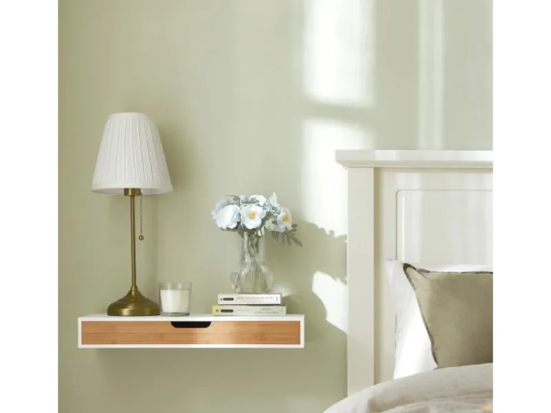 SoBuy Wandregale^Wandschrank Hängeschrank Wandgarderobe mit Schublade FRG93-WN