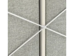 SoBuy Wäscheschrank mit 2 abnehmbaren Wäschesäcken Metall Vlies Grau BZR57-W