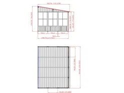 Sojag Kalt-Wintergarten Mural Anthrazit 309 x 404 cm