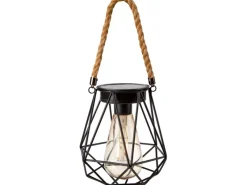 Laternen^Solar-Pendelleuchte Schwarz