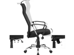 Songmics Stühle^Bürostuhl Ergonomisch Höhenverstellbar Neigbar Schwarz