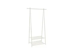 Songmics Garderoben^Kleiderständer 2 Ablagen 40 cm x 87,5 cm x 155 cm Weiß