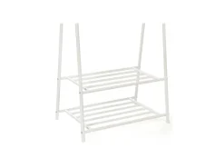 Songmics Garderoben^Kleiderständer 2 Ablagen 40 cm x 87,5 cm x 155 cm Weiß