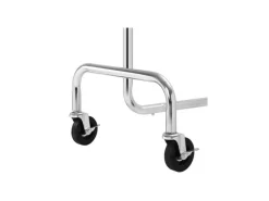 Songmics Garderoben^Kleiderständer mit Rollen 150 cm x 45 cm x 160 cm Silber