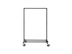 Songmics Schwerlastkleiderständer mit Rollen 40 cm x 120 cm x 156 cm Weiß