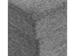 Songmics Sitzbänke^Sitzbank mit Stauraum 38 cm x 110 cm x 38 cm Dunkelgrau