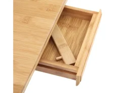 Songmics Sofas^Tischaufsatz Bambus 72 cm x 29 cm x 35 cm Naturfarben
