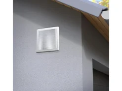 SOTECH Insektenschutz^Aluminium-Lüftungsgitter 125 x 125 mm optik Aufschraubbar mit Insektenschutz