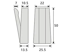 SOTECH Garderoben^Garderobenhaken Klappbar HIPPO Chrom