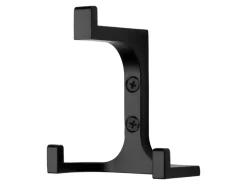 SOTECH Garderoben^Garderobenhaken QUADRATO Höhe 81 mm x Breite 70 mm Schwarz Matt Aus Zinkdruckguss