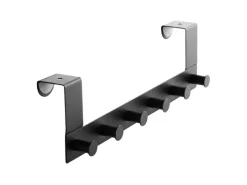 SOTECH Garderoben^Türgarderobe LINEA II Edelstahl mit 6 Haken für 40 mm Türen Ohne Falz