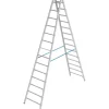 Krause Klapptritte^Stabilo Sprossen-Doppelleiter 2 x 14 Sprossen