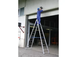 Krause Klapptritte^Stabilo Sprossen-Doppelleiter 2 x 14 Sprossen