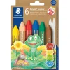 Stifte^Staedtler® Wachsmalkreiden Noris junior mit Etui 6 Stück