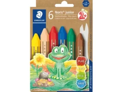 Stifte^Staedtler® Wachsmalkreiden Noris junior mit Etui 6 Stück