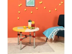 Hocker^Stahlrohr 40 cm Ø 2,7 cm zum Möbelbau