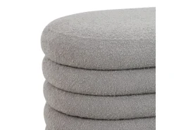 SVITA Blossom XL Hocker Mit Stauraum Sitzhocker Ottomane Pouf Teddyboucle