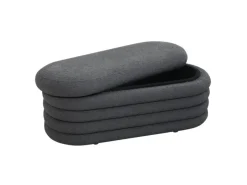 SVITA Blossom XL Hocker Mit Stauraum Sitzhocker Ottomane Pouf Teddyboucle