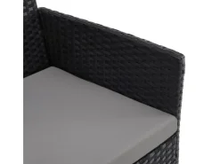 SVITA Kissen^Brooklyn Bistro Gartenmöbelset 3-tlg. Rattan Outdoor Gartenlounge