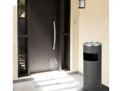 SVITA 30L Standaschenbecher Eimer Aschenbecher Mülleimer Ascher 60x25cm