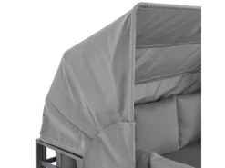 SVITA Sofas^Maui Gartenmöbel-Lounge-Set Mit Dach Outdoor-Sofa Strandkorb-Sonneninsel Stahl