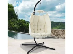 SVITA Nelly Hängesessel Mit Gestell Klappbar Hängekorb