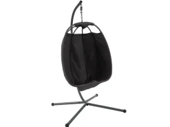 SVITA Nelly Hängesessel Mit Gestell Klappbar Hängekorb Dunkel