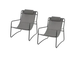 SVITA Sveio 2er Set Outdoor Relaxsessel Gartenstuhl Mit Kissen Liegestuhl