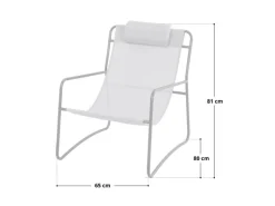 SVITA Sveio 2er Set Outdoor Relaxsessel Gartenstuhl Mit Kissen Liegestuhl