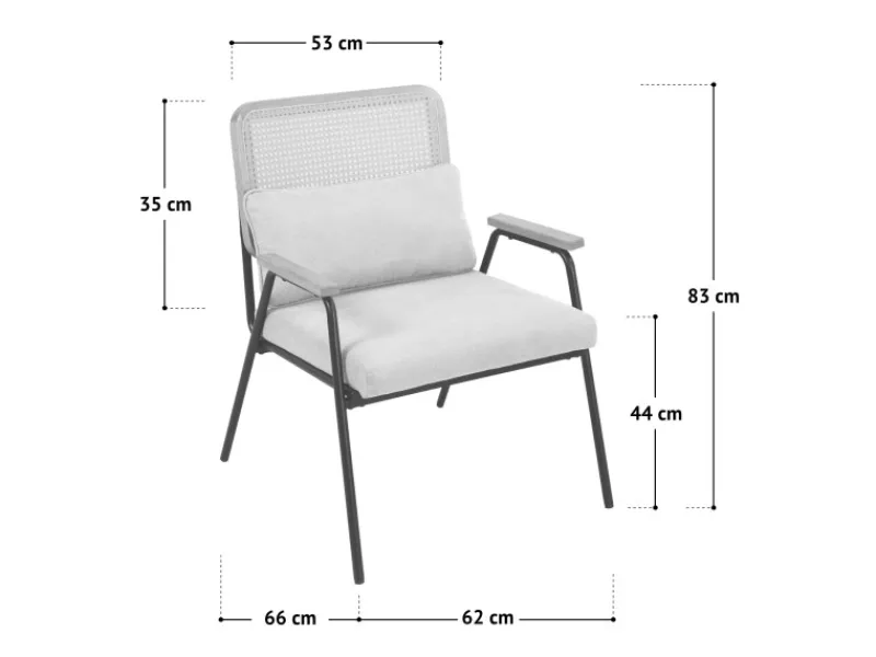 SVITA Kissen^Thea Loungesessel Loungestuhl Mit Armlehnen Kissen Indoor Relaxstuhl