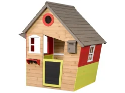 SwingKing Leitern^Swing King Spielhaus Fairytale 144 cm x 140 cm x 106 cm Natur FSC®