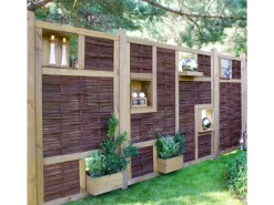 Tetzner und Jentzsch T & J Weidengeflechtzaun Labo-3D geschlossen 94 x 180 cm