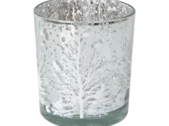 Teelicht-Glas Baum Ø 7 cm x 8 cm 3-fach sortiert