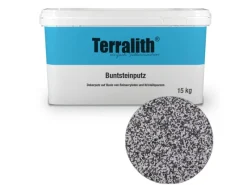 Terralith Buntsteinputz Mosaikputz 1mm -15 kg- BSP1002 Weiss Grau Schwarz