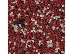 Terralith Außen-Fassadenfarben^Buntsteinputz Mosaikputz 2mm -15 kg- BSP07 Weiss Rot Schwarz