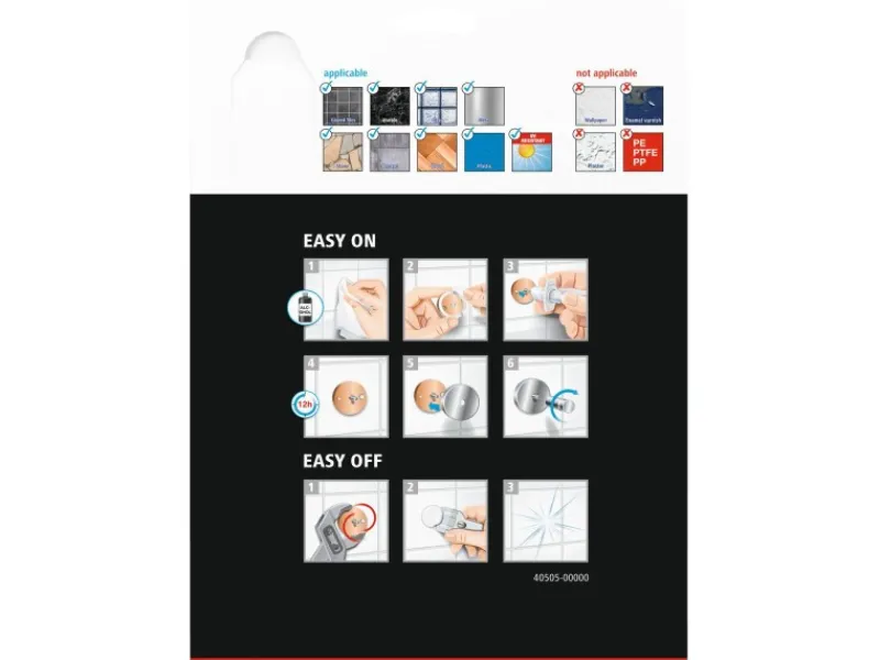 Tesa Regale Schwarz|Aufbewahrung^Aluxx Eckduschkorb Schwarz Matt inkl. Klebelösung