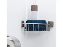 Tiger Eckregale^Eck-Duschablage Onu Edelstahl gebürstet