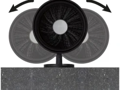 Tiger Klebefolien^Toilettenbürste Tune mit Halter Edelstahl gebürstet-Schwarz