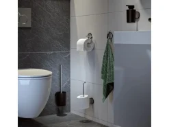 Tiger Klebefolien^Toilettenbürste Tune mit Halter Edelstahl gebürstet-Schwarz