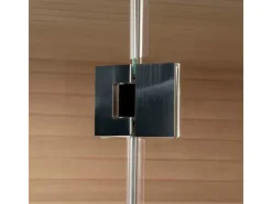 Home Deluxe Traditionelle Sauna SKYLINE BIG Tannenholz Natur XL mit Kunststeinwand