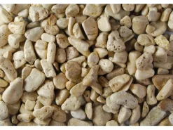 Scherf Zimmerbrunnen^Travertinkiesel Creme Caramel 15 - 25 mm 10 kg PE-Sack